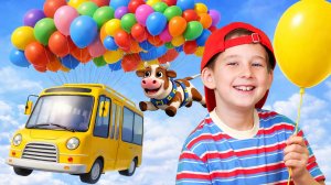 Колеса у Автобуса - Детские Песенки про Машинки. The Wheels on The Bus