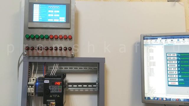 Частотный преобразователь Zuked и HMI Weintek