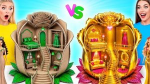 Строим Удивительный Кукольный Домик Дорогой vs Дешевый Челлендж | Война Пранков
