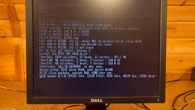 Загрузка Linux ELKS на советском компьютере МК88 смотреть онлайн