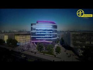 Архитектурное освещение здания.Динамическое освещение
