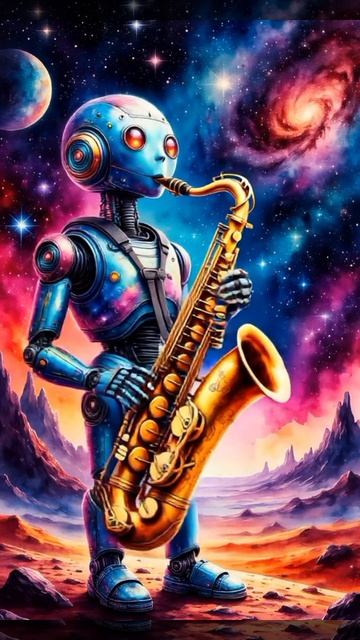 🤖 «Космический саксофон» (робот играет на саксофоне)ЛеЛена Shihova #СтудияМУЗМОНСТР