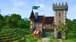 МАЙНКРАФТ Как построить средневековую сторожку у ворот - Minecraft новые видео