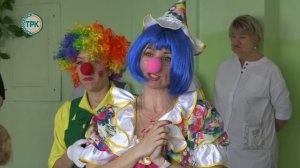 К маленьким пациентам детской больницы пришли аниматоры