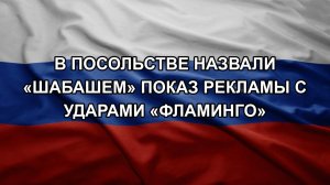 В посольстве назвали «шабашем» показ рекламы с ударами «Фламинго»