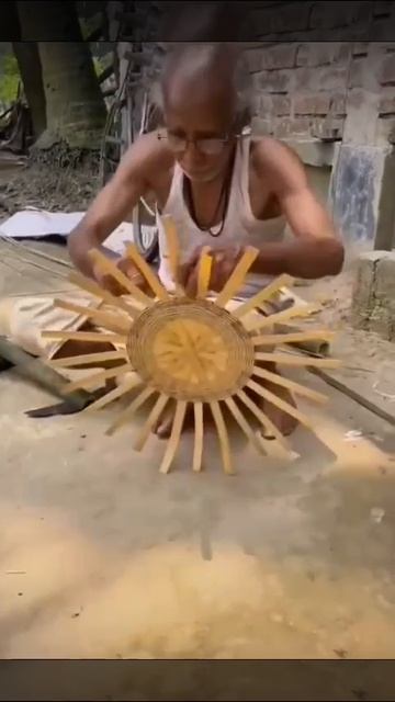 Делаем из бамбука корзину