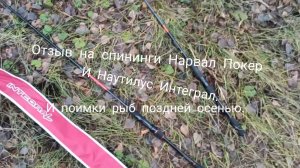 Отзыв о спинингах Нарвал Покер и Наутилус Интеграл.