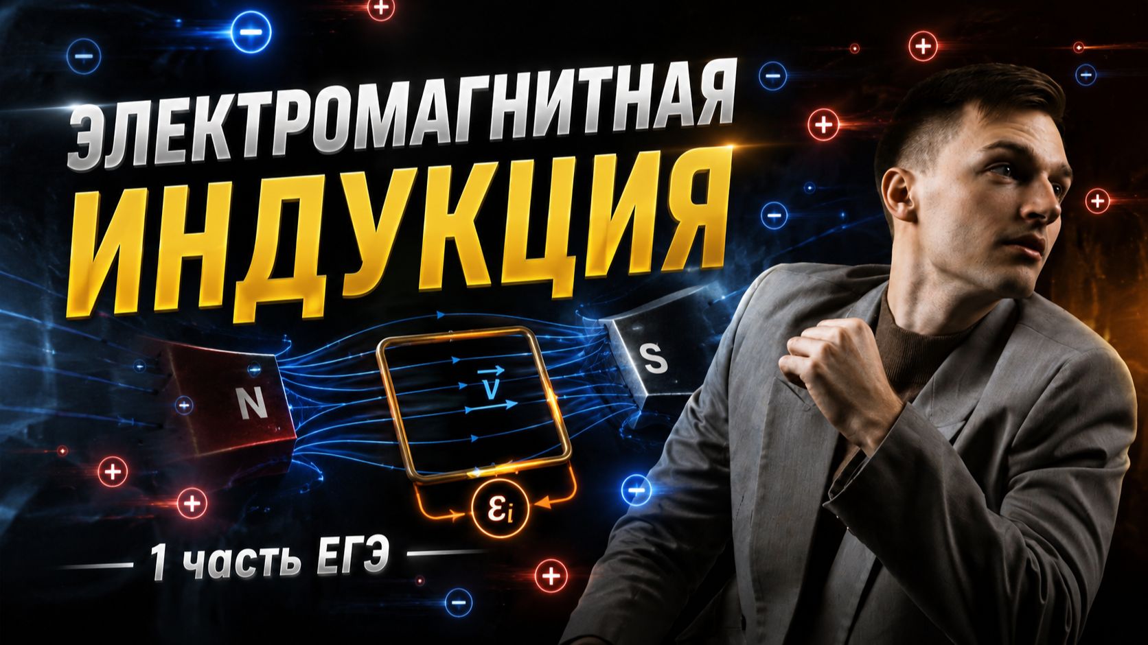 Электромагнитная индукция в ЕГЭ по физике | Задачи первой части смотреть онлайн