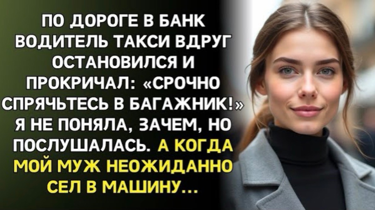По дороге в банк водитель сказал: «Срочно спрячьтесь!» я залезла в багажник,то что я услышала дальше смотреть онлайн