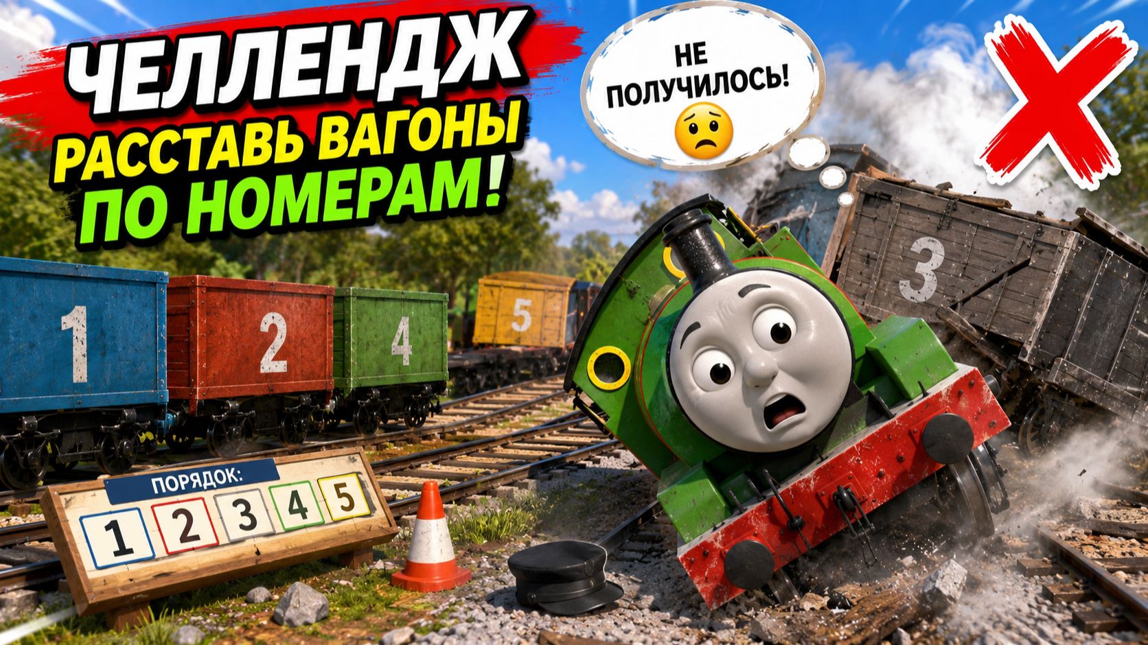 Паровозик Томас и его друзья - Этот челлендж сломал Перси!