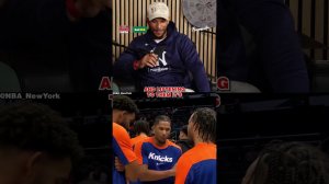 KAT HILARIOUS Pre-Game Convo With Jalen Brunson & Josh Hart