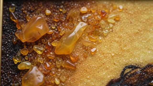 Картина из янтаря "Танцующая девушка"