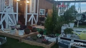 Наши деревенские дела, принесли новые саженцы, сплету ка я вазон из ротанга.