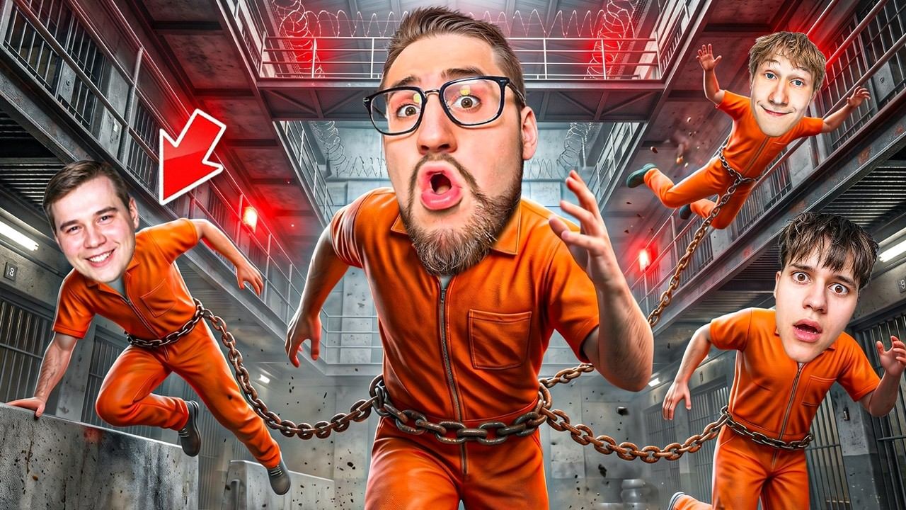 ПОБЕГ ИЗ ТЮРЬМЫ но МЫ СВЯЗАНЫ ЦЕПЯМИ! 100 РАЗ СГОРЕЛА Ж*ПА! УГАР ДО СЛЕЗ! (BREAK THE CHAIN) смотреть онлайн