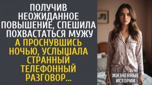 Истории из жизни Получив неожиданное повышение, спешила похвастаться мужу... А проснувшись ночью…