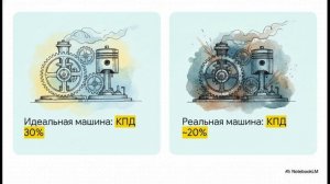 Физика 10 класс § 89 Примеры решения задач по теме «КПД тепловых двигателей»