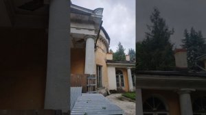 Суханово. Усыпальница, старинная церковь и другие постройки. Все зарастает лесом.