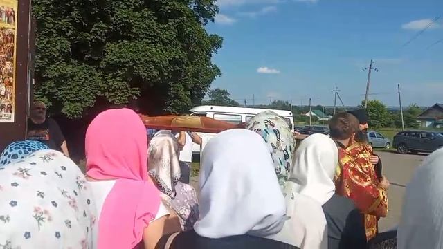 Святыни России! Крестный ход в честь Животворящего Креста, привезённого из Годэново! смотреть онлайн