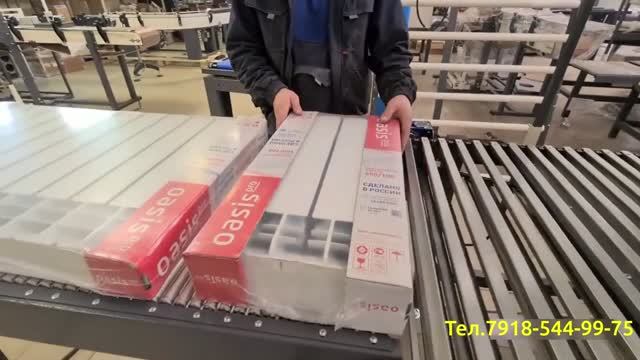Автоматическая упаковка радиаторов с функцией полной запайки. Термоупаковочная машина ТМ-7А смотреть онлайн