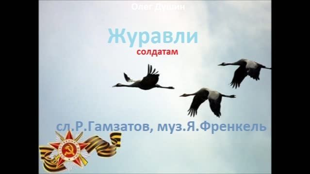 Журавли. Памяти ушедших солдат Великой Отечественной войны. Песня на века в сердцах
