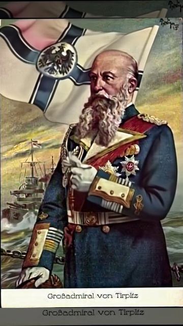 Оживший портрет (23) адмирал Alfred von Tirpitz.
