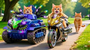 🐾 Мама-кошка подстригает шерсть на ферме и делает тигровую шапку для котят дома🐾🎩🐯