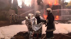 Пожар на электроподстанции в Одессе