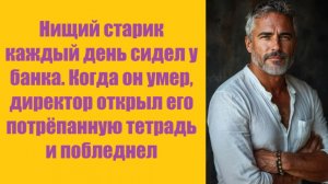 Истории из жизни | Аудио рассказы | Нищий старик каждый день сидел у банка.   | Жизненные истории
