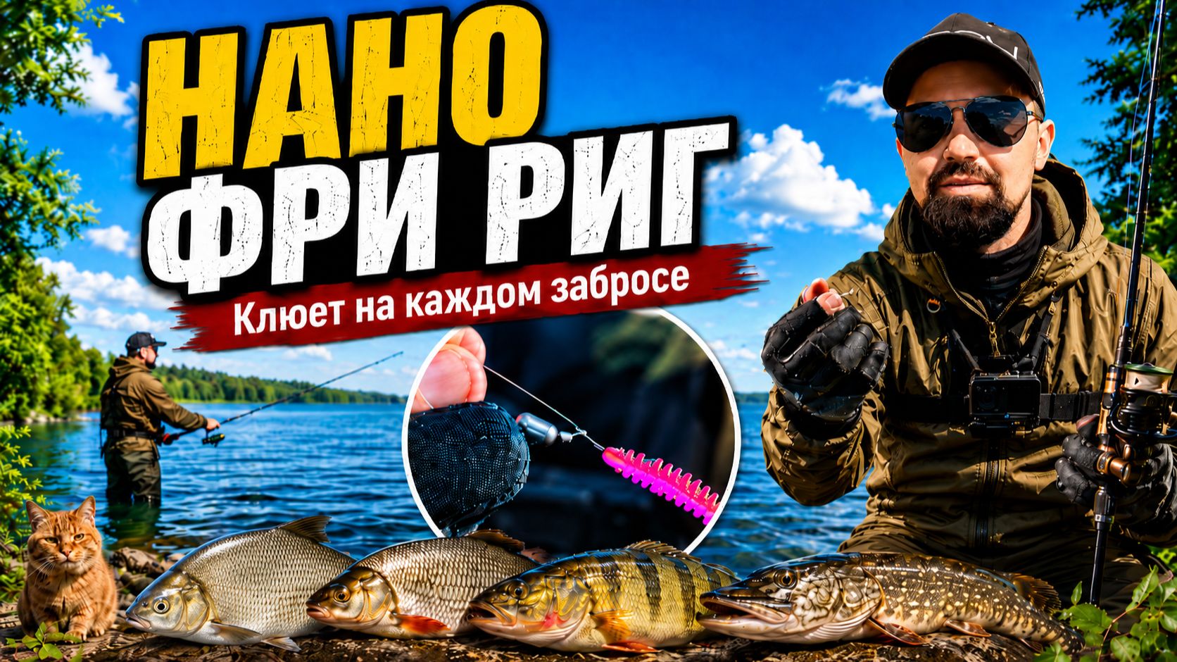 Эта оснастка ловит ДАЖЕ белую рыбу! Нано фри-риг в деле! смотреть онлайн