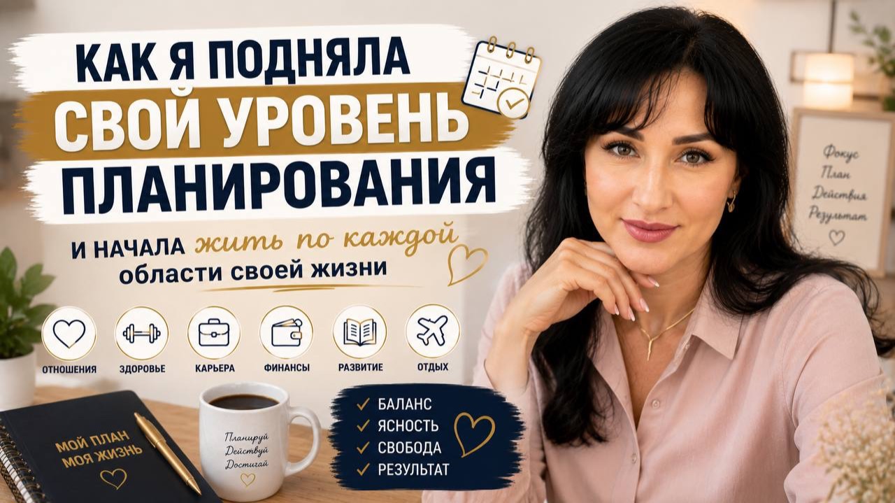 Как я подняла свой уровень планирования и начала жить по каждой области своей жизни