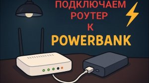 Нет света а интернет есть. Подключаем роутер от Пауэр банка