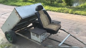 Прицеп Самосвал к Мотоблоку Своими Руками. Кресло к Прицепу.
