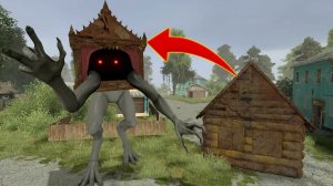 Удачливый Монстр-Глава Дома появился в моей Деревне! (Garry's Mod)