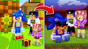 МОЙ ДРОН снял СОНИК в МАЙНКРАФТ НУБ И ПРО ЭВОЛЮЦИЯ ВИДЕО MINECRAFT Евгенбро