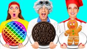 Кулинарный Челлендж# Я Против Дедушки # Кухонные Лайфхаки и Хитрости Fun Challenge