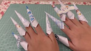 Популярные ногти из бумаги для девочек