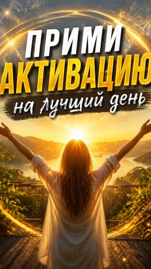 Прими активацию лучшего дня.