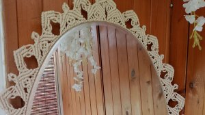 Мастер-класс: овальное зеркало макраме своими руками