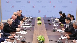 Vladimir Putin meeting with Prime Minister of Singapore Lawrence Wong, June 18, 2026