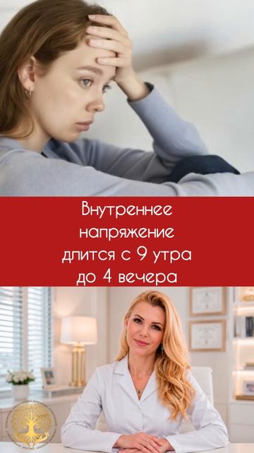 Внутреннее напряжение длится с 9 утра до 4 вечера