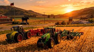 [РП] В ИГРЕ FARMING SIMULATOR 20. МЫ С ДРУГОМ КУЛЬТИВИРУЕМ БОЛЬШОЕ ПОЛЕ.