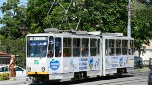 Поездка на трамвае Tatra KT4SU (№146) по маршруту №4