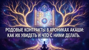 Родовые контракты в Хрониках Акаши: как увидеть и что с этим делать (сложная тема для продолжающих)