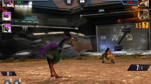 Победила все схватки, выполнила задание, « Я играю в Jurassic world the Game «