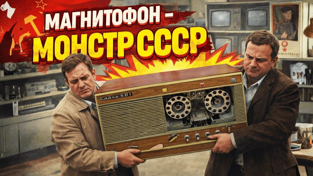 Настоящий монстр среди бытовых магнитофонов СССР Садко-501, который записывал 12 часов подряд