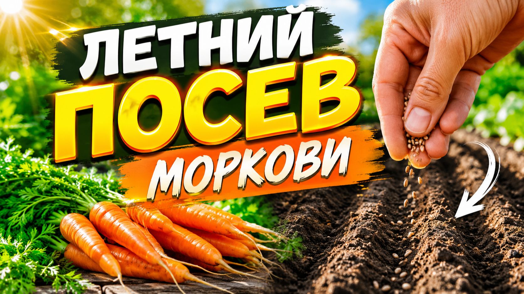 ЛЕТНИЙ ПОСЕВ МОРКОВИ. ДЛЯ ЧЕГО МЫ СЕЕМ МОРКОВЬ ЛЕТОМ? смотреть онлайн