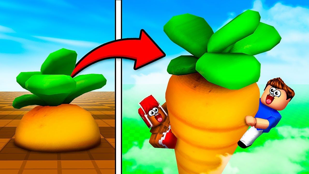 ААА! МОЯ МОРКОВКА СТАЛА ВЫШЕ ДОМА! 🤣 ROBLOX! - ВЛАДУС ИГРАЕТ #Роблокс #Roblox смотреть онлайн