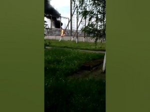 Пожар на подстанции. 18+