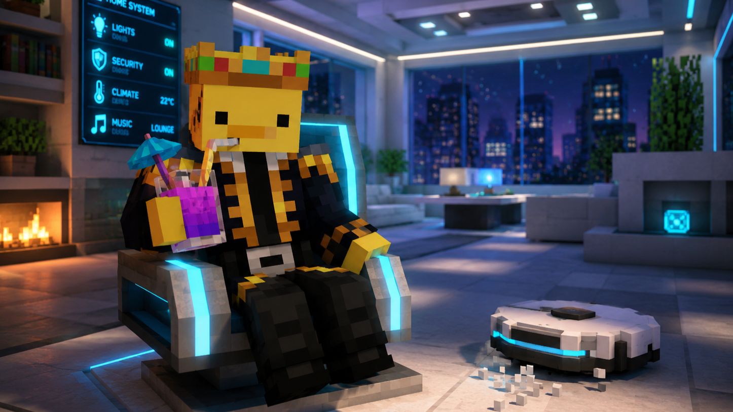 😎У МЕНЯ ТЕПЕРЬ УМНЫЙ ДОМ | УЖАСТИК КАЙФУЕТ В MINECRAFT