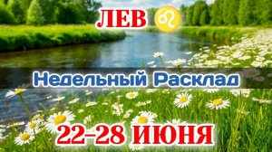 ЛЕВ♌  Недельный расклад 22-28 ИЮНЯ /Таро Прогноз/Сферы жизни
